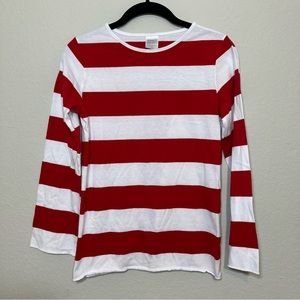 SPIRIT HALLOWEEN Children’s Youth Unisex Where’s Waldo Red White Shirt Size L/XL